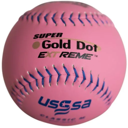 Worth Pink 12" USSSA Super Gold Dot Extreme Classic M 40/325 Slowpitch Softballs (Dozen): WUC12CPXT 4 Worth Pink 12" USSSA Super Gold Dot Extreme Classic M 40/325 Slowpitch Softballs (Dozen): WUC12CPXT -Baseball Bats Sales Shop Worth USSSA PINK Softball WUC12CPXT